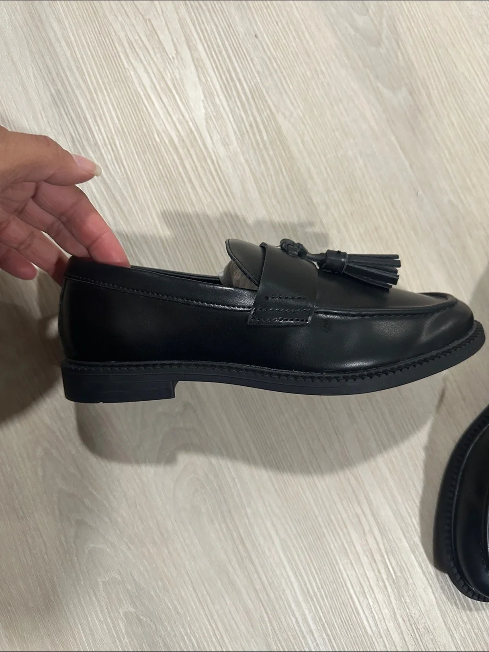 Zara Black Kids Tassel Loafers